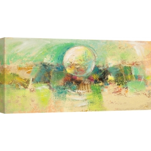 Abstract wall art print and canvas. Lucas, Emerald Moon