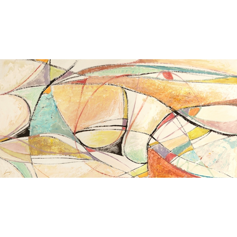 Cuadro abstracto moderno en canvas. Lucas, Abstract in music