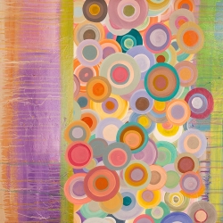 Cuadro abstracto moderno en canvas. Italo Corrado, Primavera Pop II