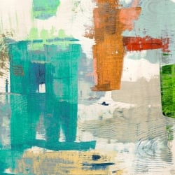 Abstract wall art print and canvas. Anne Munson, Paused Event II