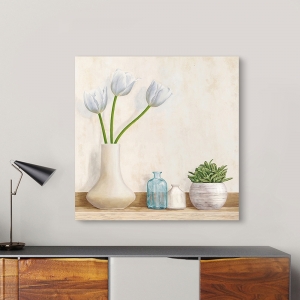 Quadro floreale, stampa su tela. Composizione di fiori minimalista II