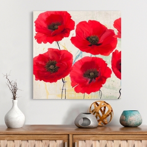 Wall Art Print and Canvas. Modern Poppies. Pop Yes I