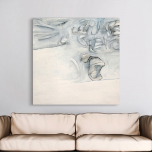 White abstract art. Wall Art Print and Canvas. Es