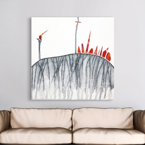 Cuadro moderno en canvas. El fuego en la colina