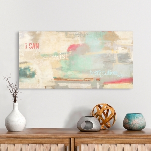 Abstract Wall Art Print and Canvas. I can resist anything