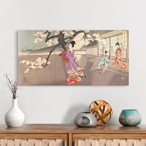 Japanese wall art print and canvas. Chikanobu, Chiyoda Castle