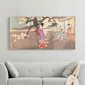 Japanese wall art print and canvas. Chikanobu, Chiyoda Castle