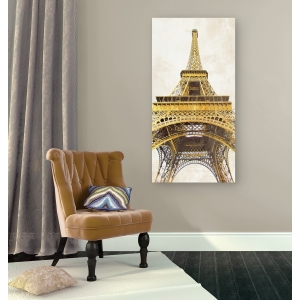 Wall art print and canvas. Joannoo, Gilded Eiffel Tower