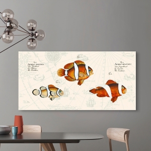 Tableau sur toile. Stef Lamanche, Poissons tropicaux I