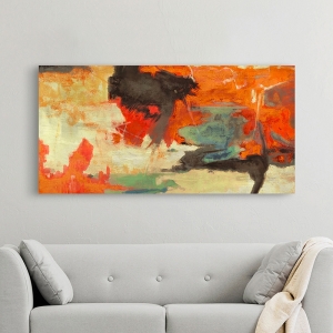 Modern abstract wall Art Print and Canvas. Indian Summer