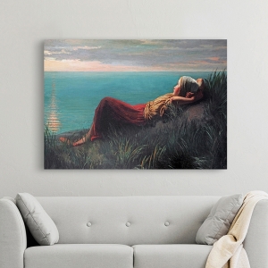 Wall Art Print and Canvas. Jozef Israels, Dreaming