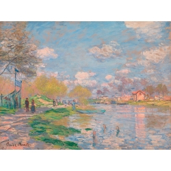 Cuadro en canvas. Claude Monet, Primavera en el Sena