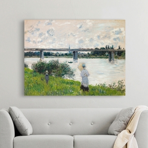 Quadro, stampa su tela, poster. Monet, La Passeggiata ed il Ponte