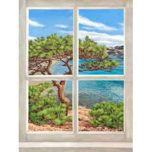Wall Art Print and Canvas. Window on the Mediterranean Sea I