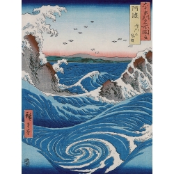 Stampa giapponese su tela e poster. Hiroshige, Naruto Whirlpools