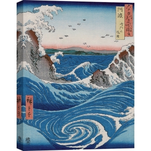 Tableau japonais sur toile. Hiroshige, Vue des tourbillons, Naruto