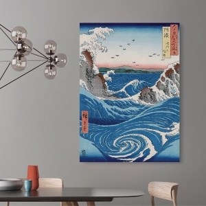 Japanese Art Print and Canvas. Hiroshige. Naruto Whirlpools