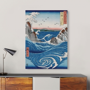 Stampa giapponese su tela e poster. Hiroshige, Naruto Whirlpools