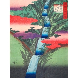 Japanische Kunst. Ando Hiroshige, Der Nunobiki fällt in Settsu Provinz