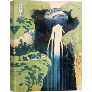 Japanische Kunst. Katsushika Hokusai, Der Kamida-Ga-Taki Wasserfall
