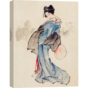 Japanese Art Print and Canvas. Hokusai. Courtesan