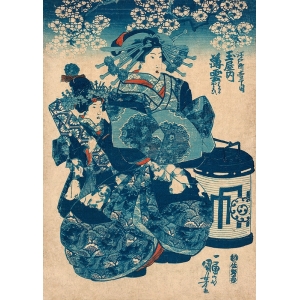 Japanische Kunst. Kuniyoshi Utagawa, Tamaya uchi Usugumo