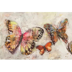 Tableau moderne sur toile. Papillons en vol II
