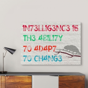 Wall Art Print, Canvas. Whimsical and Street Art. Intelligence