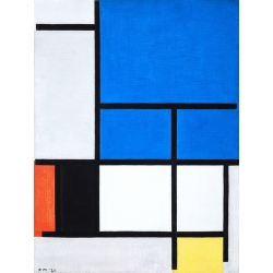 Cuadro en canvas. Mondrian Piet, Composition with large blue plane