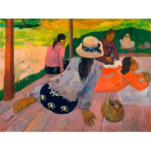 Bilder auf Leinwand. Paul Gauguin, Die Siesta