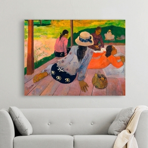 Bilder auf Leinwand. Paul Gauguin, Die Siesta