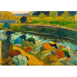 Quadro, stampa su tela. Paul Gauguin, Lavandaie