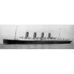 Bilder auf Leinwand. Schwarz und weiß, Boot Mauretania, 1907