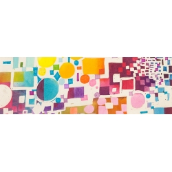 Tableau abstrait multicolore toile et affiche. Pattern VII