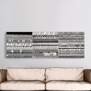 Wall Art Print and Canvas. Abstract In Black and White VI