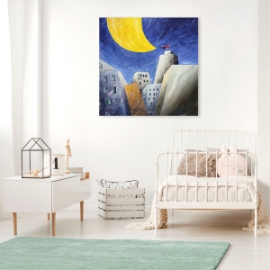 Leinwandbilder für kinderzimmer. Donato Larotonda, Mond