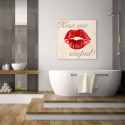 Wall art print and canvas. Michelle Clair, Kiss Me Stupid! #1