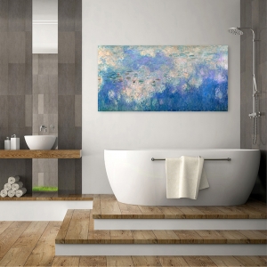 Wall art print and canvas. Claude Monet, Detail of Waterlilies: The Clouds