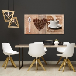 Wall art print and canvas. Skip Teller, I Love Coffee