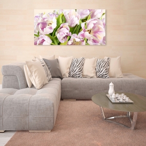 Tableau sur toile. Luca Villa, Tulipes en fleurs