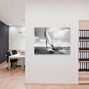 Wall art print and canvas. Under sail, Sydney Harbour