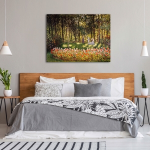 Quadro, stampa su tela. Claude Monet, Scena di bosco