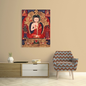 Leinwandbilder Japanische Kunst. Anonym, Buddha Vairocana