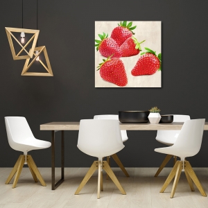 Wall art print and canvas. Remo Barbieri, Strawberries