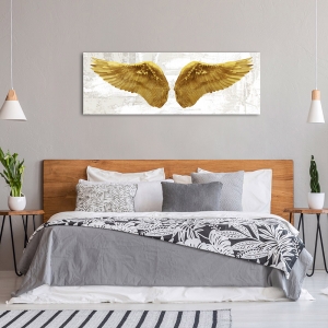 Wall art print and canvas. Joannoo, Angel Wings (Gold II)
