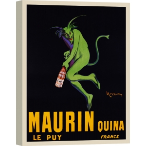 Tableau sur toile. Affiche Vintage. Cappiello, Maurin Quina, ca. 1906
