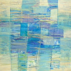 Modern abstract on canvas. Lucas, Seaside Monochrome