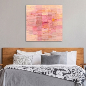 Modern abstract on canvas. Lucas, Pink Monochrome