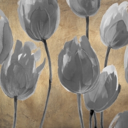 Wall art print, canvas, poster. Luca Villa, Grey Tulips I