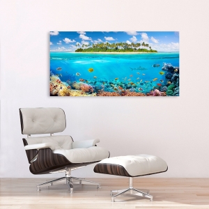 Wall art print, canvas, poster.  Pangea Images, The Coral Reef